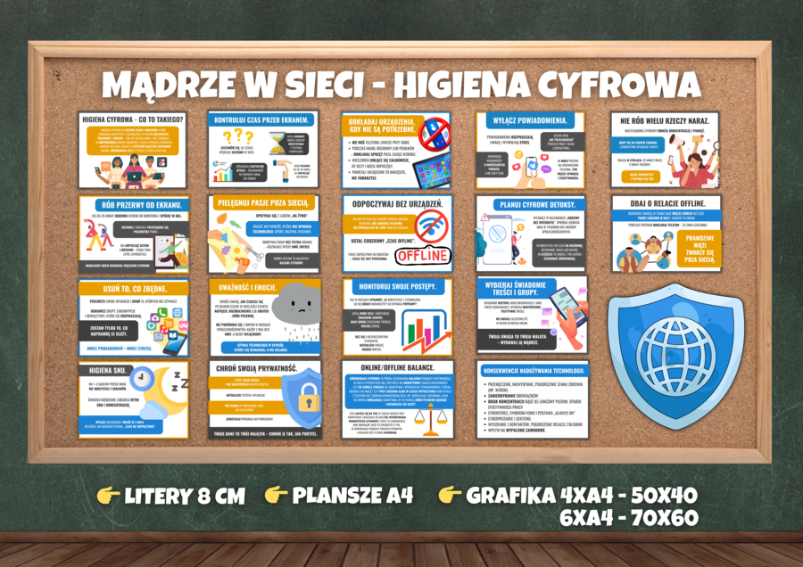 MĄDRZE W SIECI - HIGIENA CYFROWA - gazetka edukacyjna