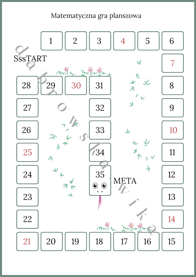 Matematyczna gra planszowa