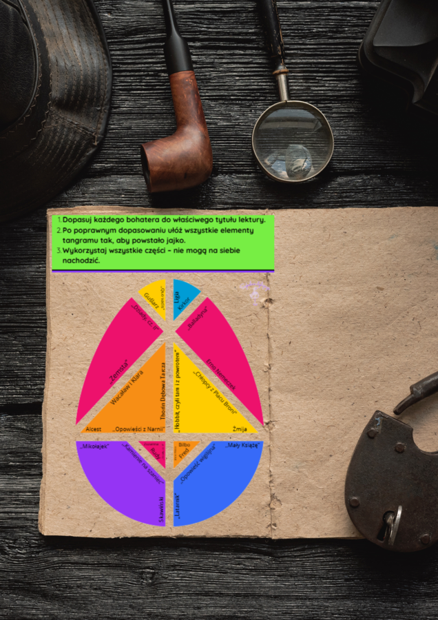 Tangram lekturowy - egzamin ósmoklasisty