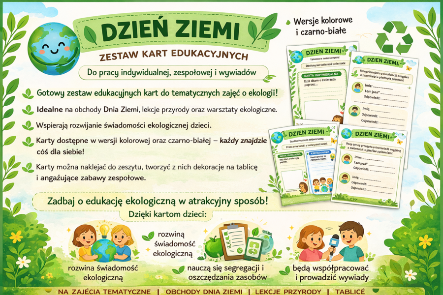 KARTY PRACY NA DZIEŃ ZIEMI