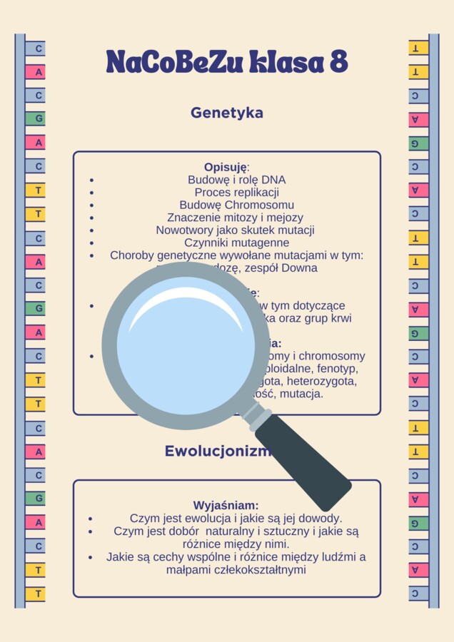 NaCoBeZu klasa 8 biologia