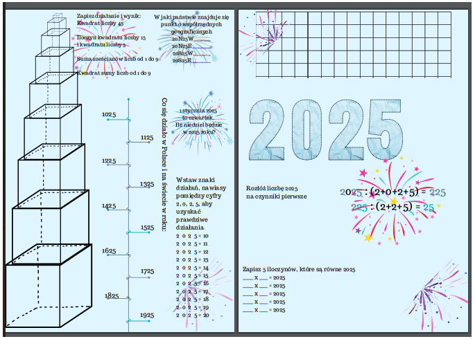 Rok 2025 - karta pracy