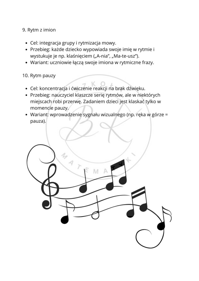 50 aktywnych pomysłów na rozpoczęcie lekcji muzyki