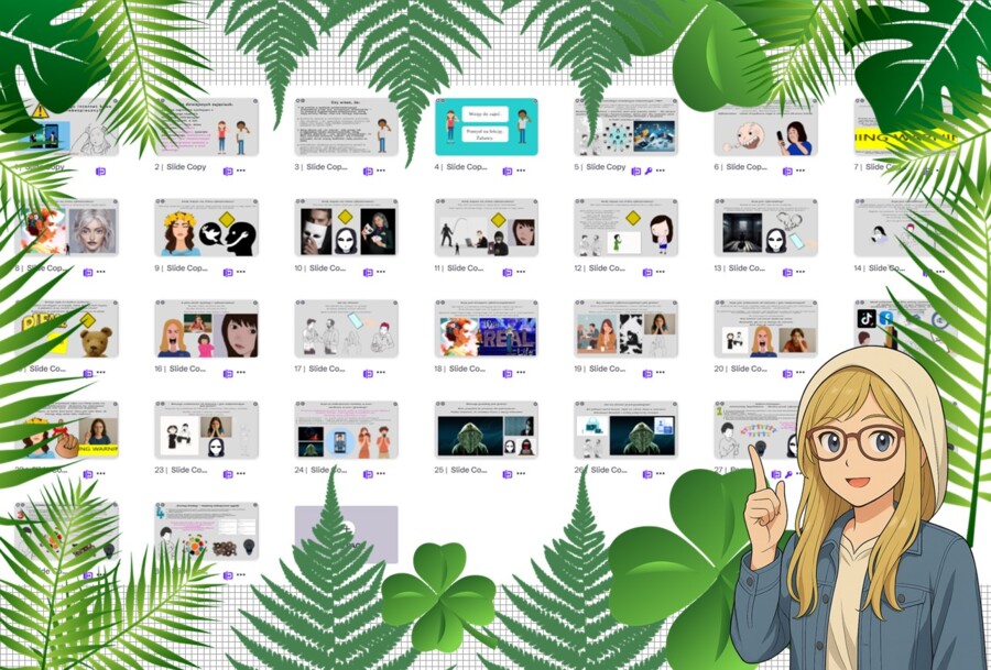 Prezentacja multimedialna w genial.ly „Dlaczego Internet bywa niebezpieczny?”. Edukacja zdrowotna. Klasa 4. Dział „Moje miejsce w internecie”.