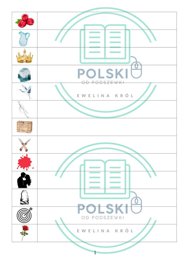 Gra Ja mam - Kto ma "Balladyna" J. Słowackiego + bonus zestaw ikon do lektury