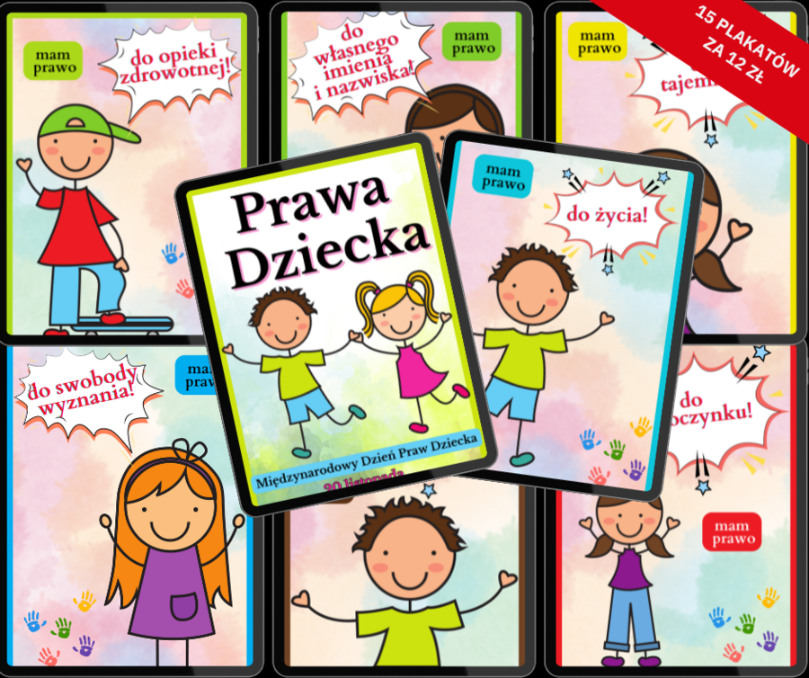 PRAWA DZIECKA -15 plakatów