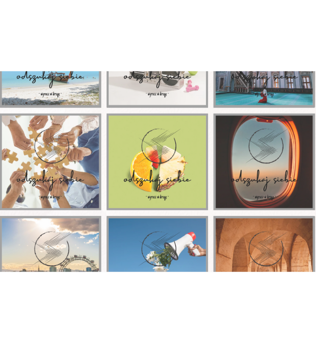 "Odnajdź siebie. Wyrusz w drogę" karty metaforyczne