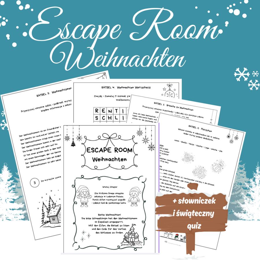 Weihnachten Escape Room język niemiecki