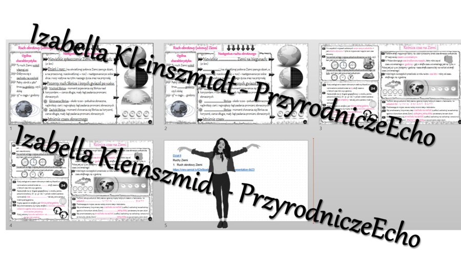 Minizestaw na temat „Ruch obrotowy Ziemi” – sketchnotka + karta pracy w power point + gratisowy link do prezentacji multimedialnej niekomercyjnej wykonanej w genial.ly do indywidualnego pobrania i użycia do celów niekomercyjnych. Geografia 6, „Ruchy Ziem
