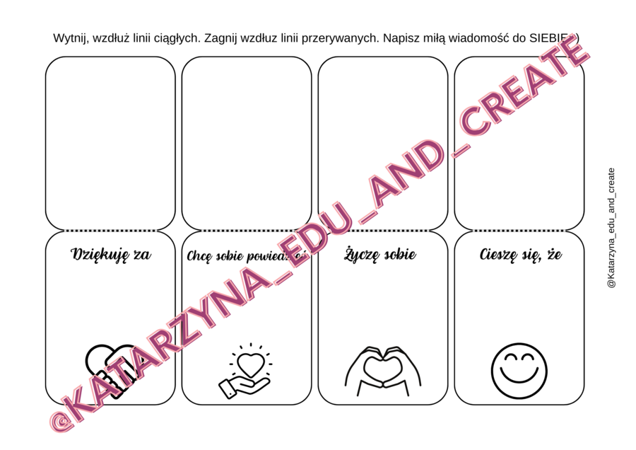 Nowy rok szkolny – karteczki z miłymi słowami