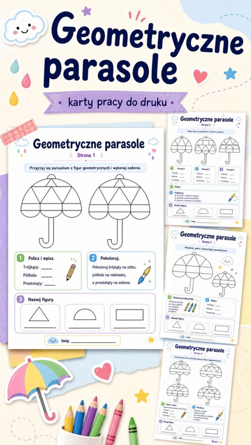 Geometryczne parasole