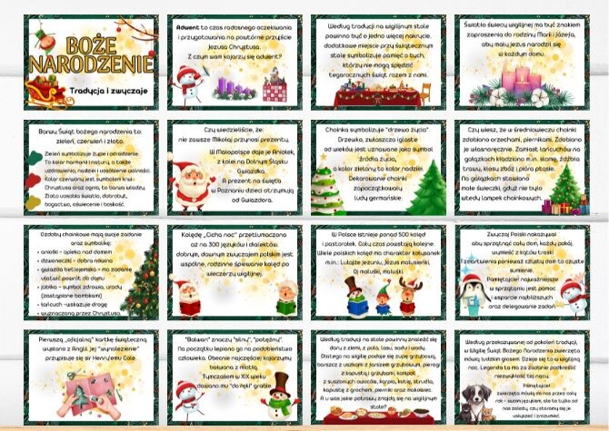 Gazetka edukacyjna: Boże Narodzenie – tradycje i zwyczaje