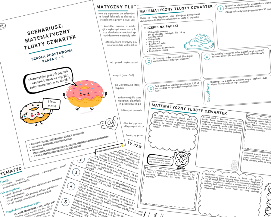 Matematyczny Tłusty Czwartek (klasa 6-8)