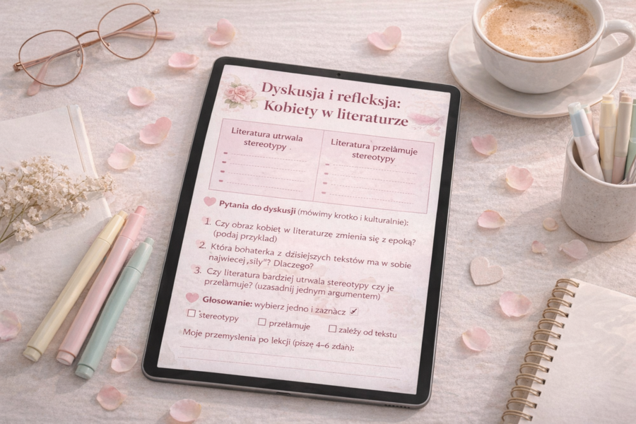 Scenariusz lekcji "Dzień Kobiet w literaturze"