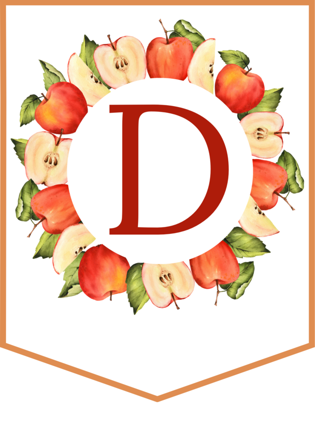 DZIEŃ JABŁKA – girlanda – napis – gazetka – szkoła – wersja 3