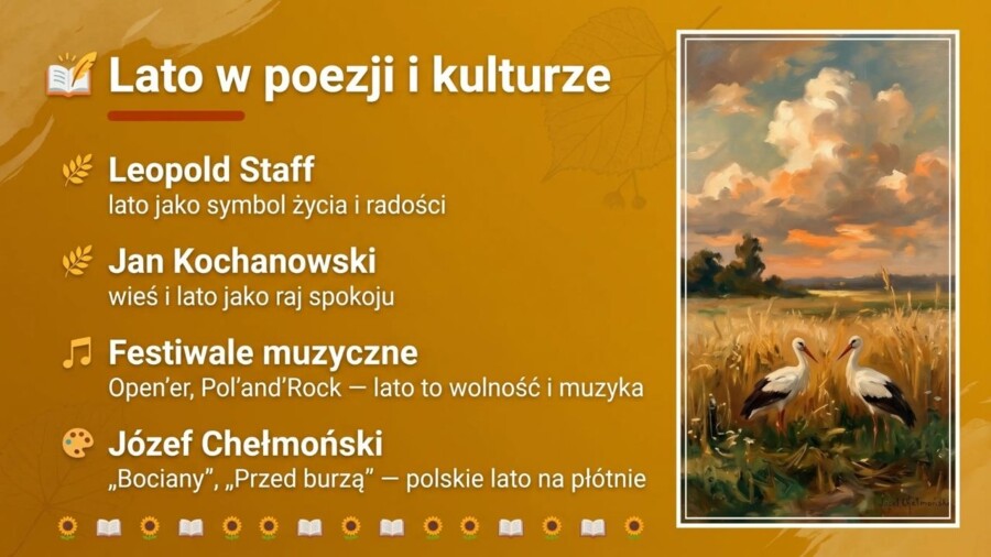 Lato – gazetka szkolna i zestaw 20 plansz edukacyjnych do druku