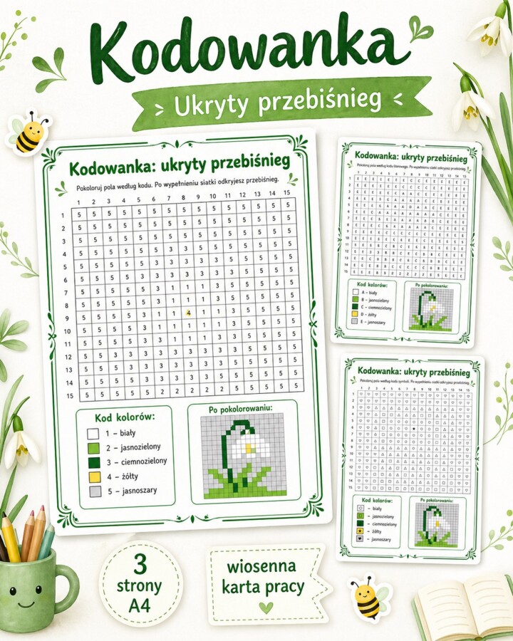 Kodowanka: ukryty przebiśnieg