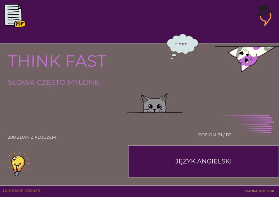 Think Fast: Słowa często mylone. Poziom B1/B2.