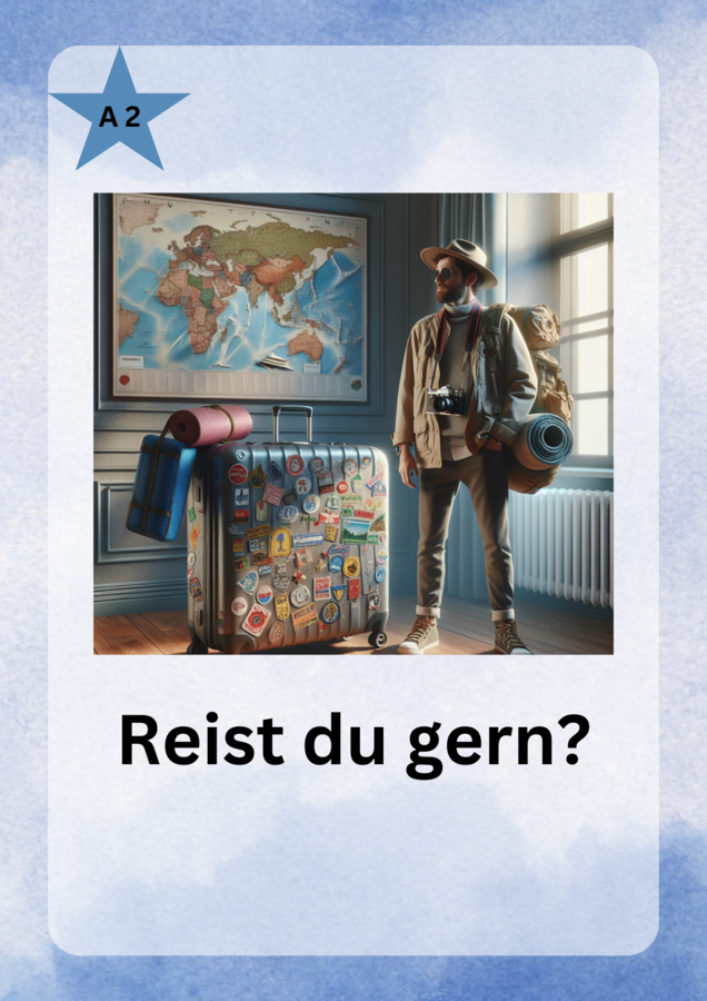 Reist du gern? Tekst, karty pracy, zadania, niemiecki A2