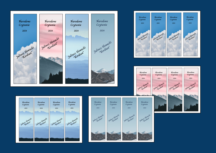 NARODOWE CZYTANIE 2024 – zakładki do książek – zakładka – kolor – wersja 3