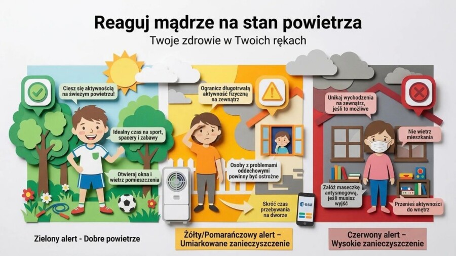 Edukacyjna Sieć Antysmogowa (ESA) – NASK, Czyste powietrze (gazetka szkolna / prezentacja)