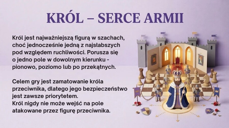 Szachy – prezentacja edukacyjna dla uczniów (18 slajdów)