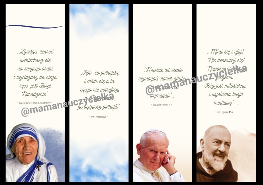 Zakładki ze Świętymi