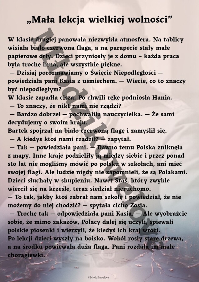 Mała lekcja wielkiej wolności