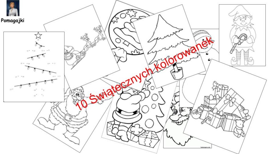 ?Kolorowanki świąteczne - świetna zabawa - 10 kolorowanek