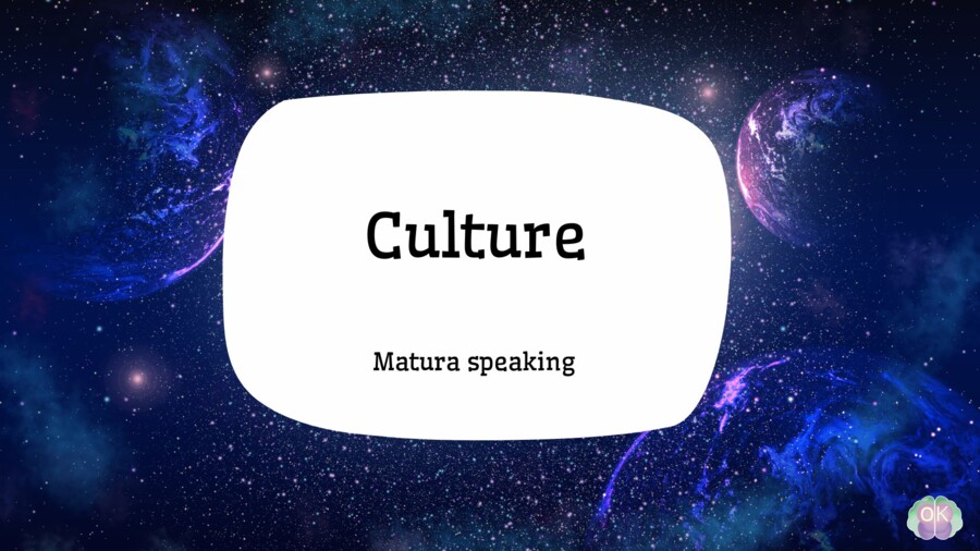 🎭 Speaking Practice – Culture (Matura Speaking Pack) 💬 (materiał konwersacyjny, poziom B1/B2, 25 stron)matura ustna, kultura, sztuka, film, muzyka, tradycje, zwyczaje, pytania maturalne, konwersacje po angielsku, angielski B1 B2, tematy maturalne, przygo