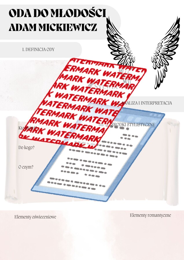 📒Notatnik maturalny – Romantyzm (wprowadzenie, Oda do młodości, Ballady i romanse, Sonety krymskie, Dziady cz. IV, Dziady cz. III).