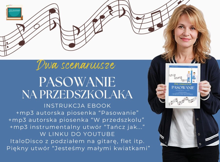 Scenariusz pasowania na przedszkolaka - dwie wersje. Piękna oprawa muzyczna i taneczna.