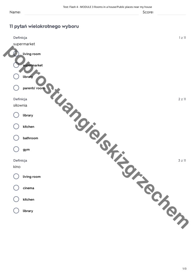 Flash 4 – Module 3 – testy