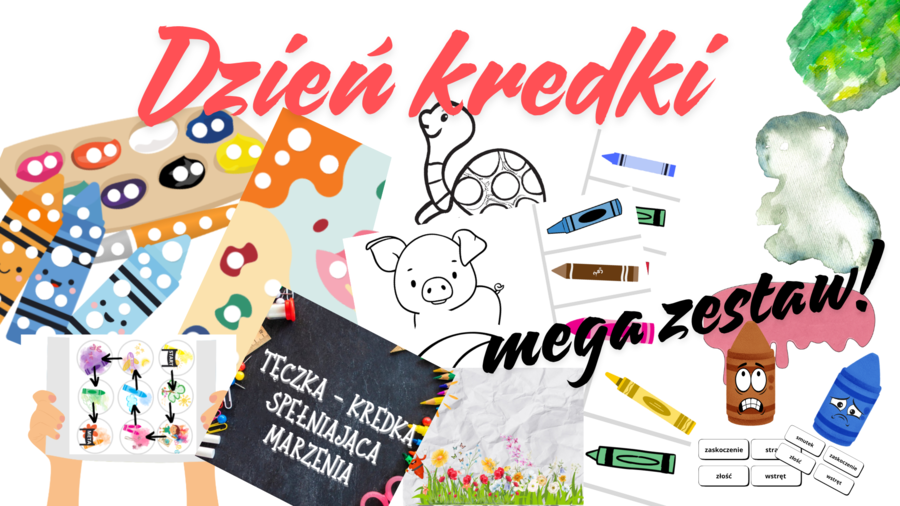 MEGA ZESTAW NA DZIEŃ KREDKI - cały dzień zajęć!