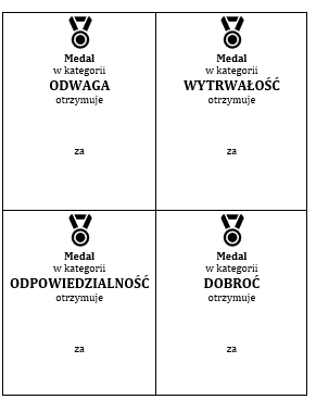 MEDALE DLA BOHATERÓW LITERACKICH