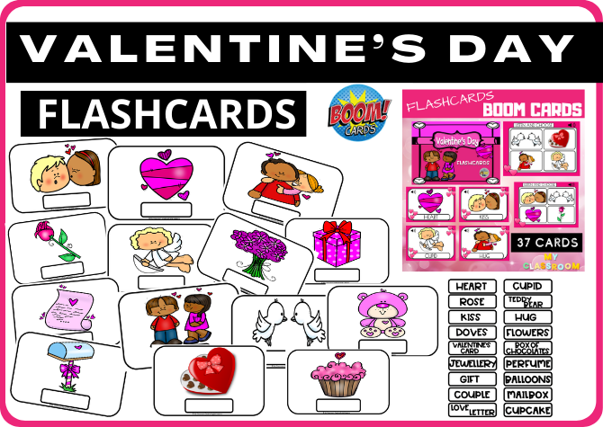 VALENTINE'S DAY - FLASHCARDS