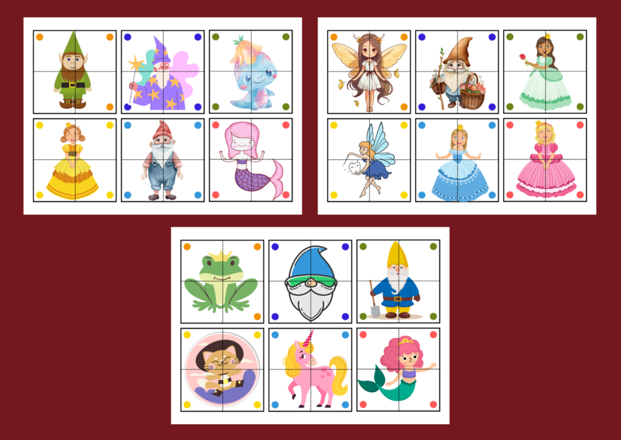 DZIEŃ POSTACI Z BAJEK – biblioteka – świetlica – przedszkole - UKŁADANKA - układanki - puzzle - 30 szt.