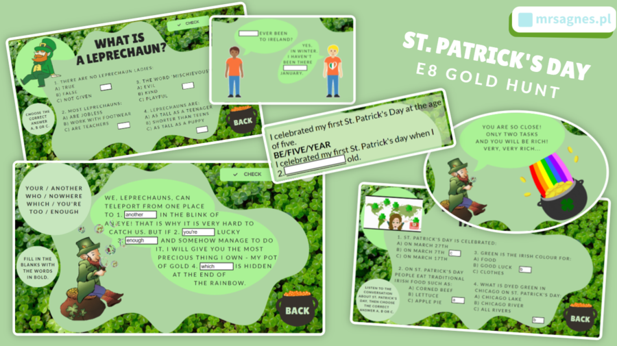 ST. PATRICK’S DAY - Egzamin ósmoklasisty - GOLD HUNT