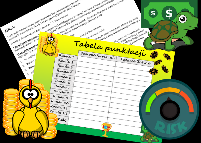 Gra powtórzeniowa - Szablon - Ryzyko - Stwórz własną Grę - z dowolnego przedmiotu
