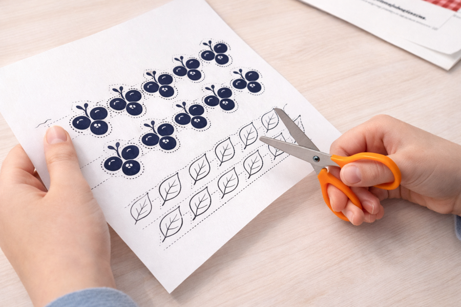 Wycinanka. Koszyk Róży