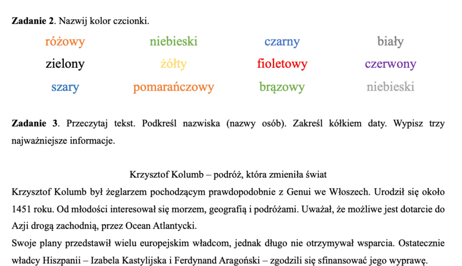 Zajęcia wyrównawcze z języka polskiego - pakiet zadań 5