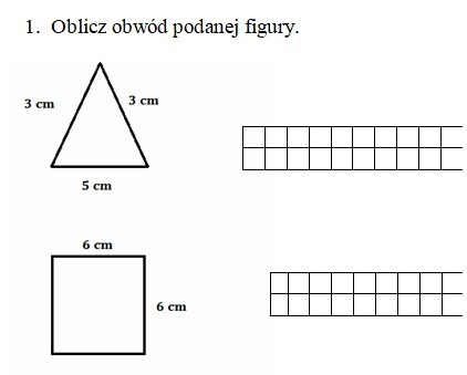 Obwody figur geometrycznych