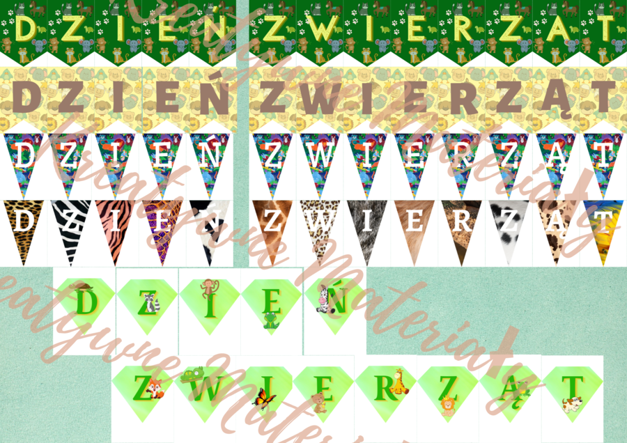 Dzień Zwierząt (scenariusz zajęć + materiały)