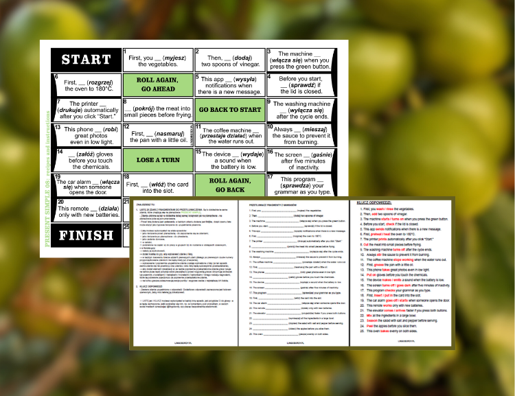 PRESENT SIMPLE 08 – przepisy i instrukcje