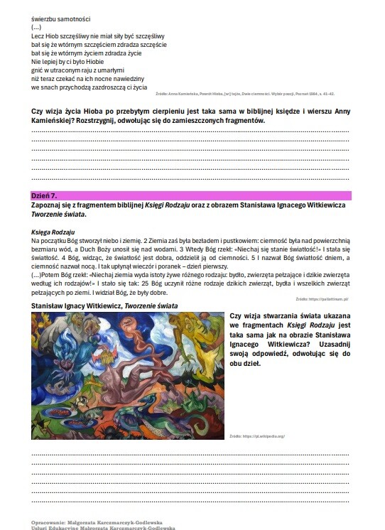 Zadania do matury pisemnej