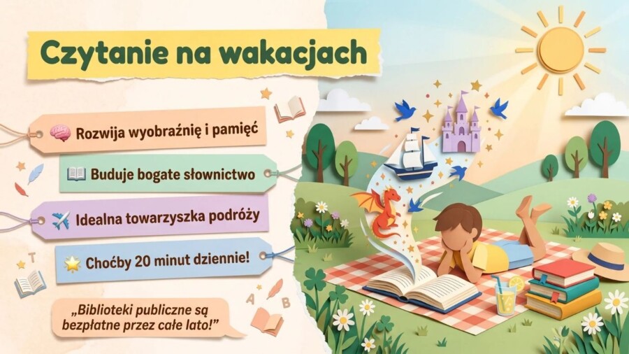 Zakończenie roku szkolnego – prezentacja/gazetka szkolna z podsumowaniem roku oraz wakacyjnym bezpieczeństwem