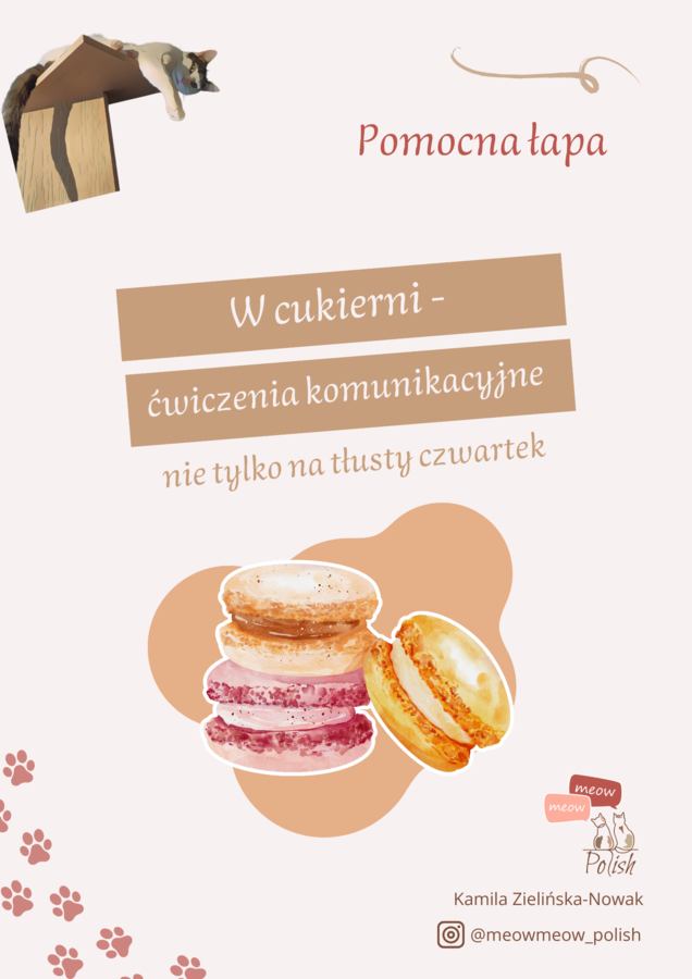 W cukierni - ćwiczenia komunikacyjne nie tylko na tłusty czwartek - JPJO A0-B1