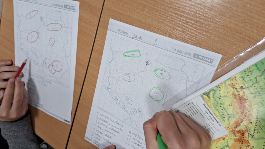 Ukształtowanie powierzchni Polski - scenariusz lekcji + instrukcja przykładowej formy kontroli