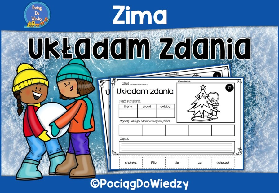 Zima - Układam zdania