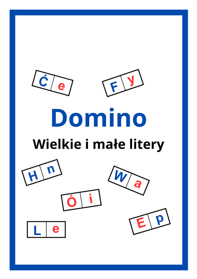 Domino Wielkie i małe litery